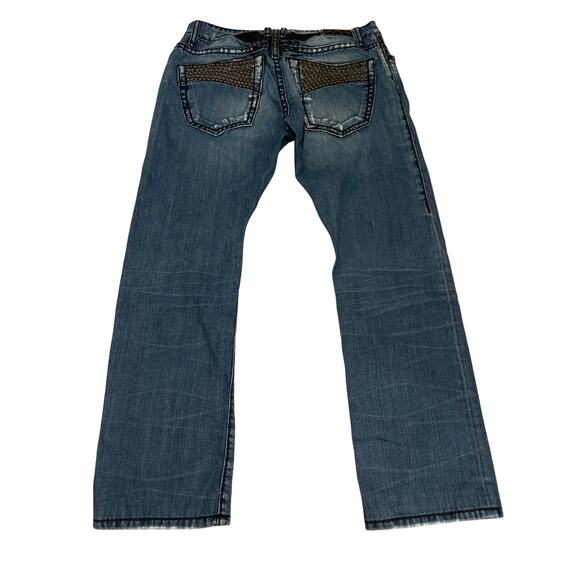 Robins Jeans Dazzle Pockets Jewel  Rockstar Rockabilly Mens 34 - Picture 1 of 10